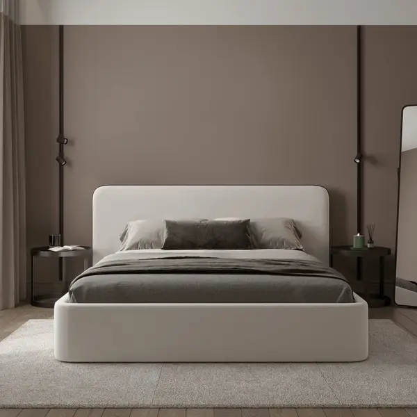 Modern minimalist upholstered bed LUCCA