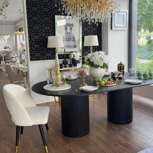 elegancki stol drewniany ovale premium