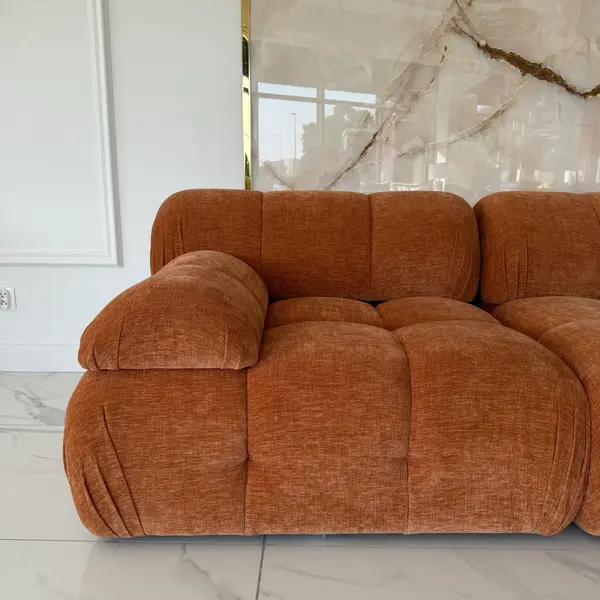 Glamor sofa, modern, modular, corner, for the living room, designer corner sofa boucle NICEA