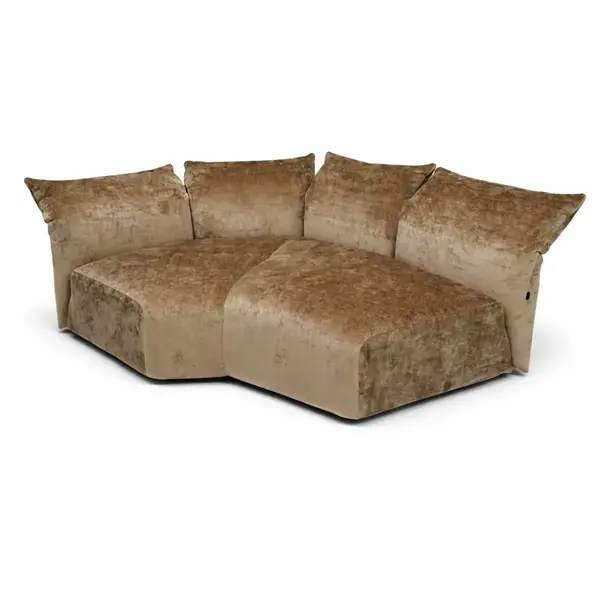 Modułowa sofa Lilia w pełnej aranżacji wnętrza. Meble od Primavera Home w Warszawie.