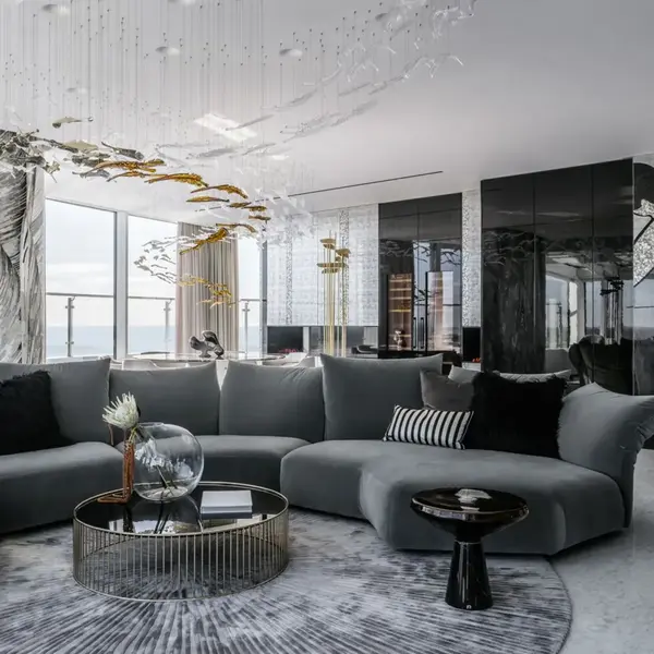 Modułowa sofa Lilia jako mebel na wymiar w nowoczesnym wnętrzu. Primavera Home.