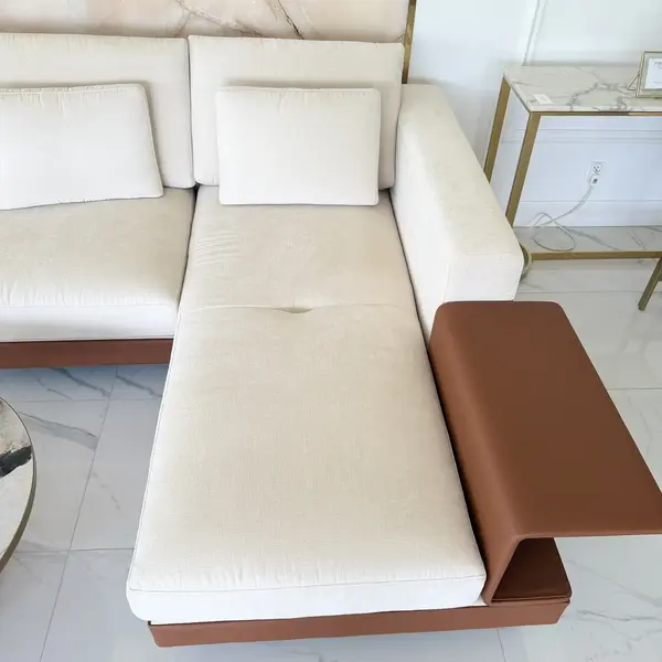 Nowoczesna Sofa narożna, ekskluzywny narożnik tapicerowany do salonu NAPOLEONE