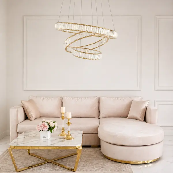 duzy zyrandol glamour do salonu