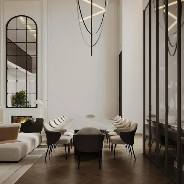 Design ekskluzywnego krzesła Linea w aranżacji premium. Projekt od Primavera Home.