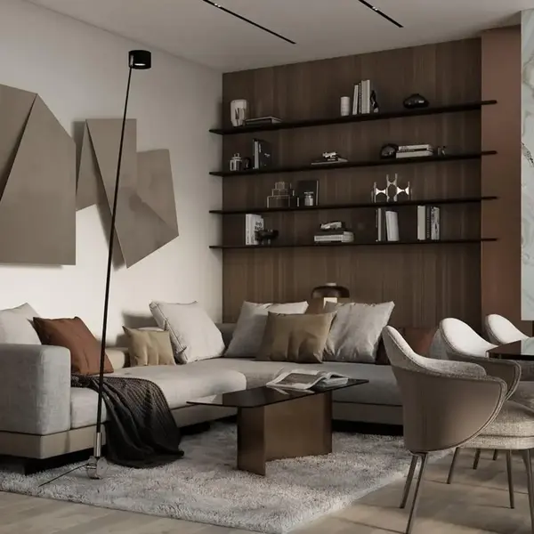 Detal wykończenia ekskluzywnego krzesła Linea w showroomie w Warszawie. Projekt od Primavera Home.