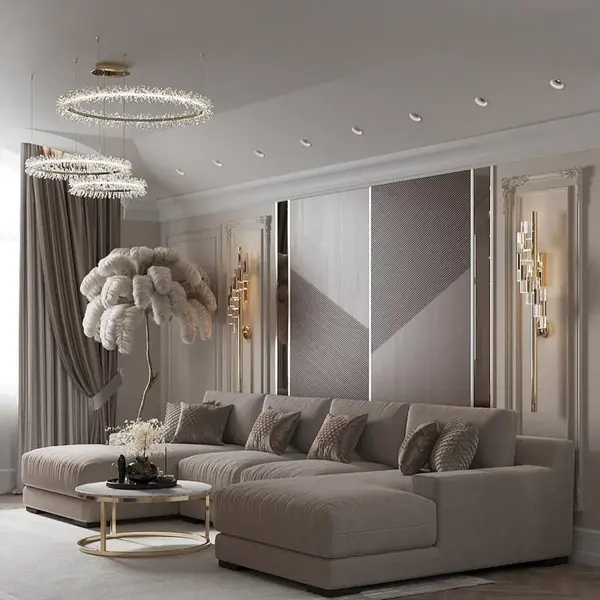 Modułowa sofa FIGARO w aranżacji funkcjonalnego wnętrza. Primavera Home.