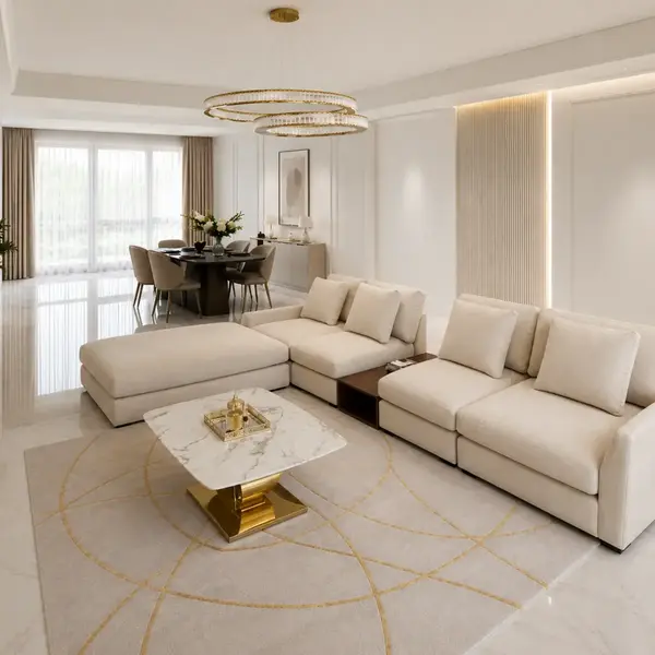 Modułowa sofa FIGARO w aranżacji salonu. Meble Primavera Home.