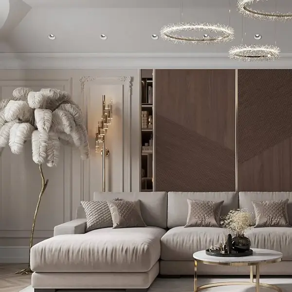 Luksusowa aranżacja sofy FIGARO w eleganckim wnętrzu od Primavera Home.