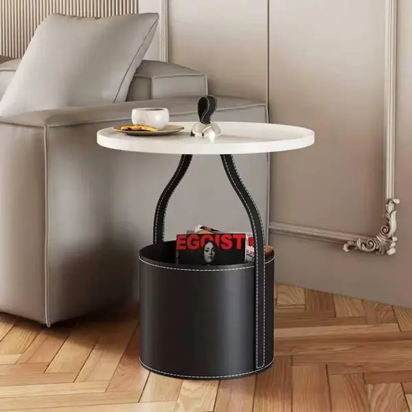 Wzornictwo okrągłego stolika kawowego Tavolino w nowoczesnym stylu. Primavera Home.