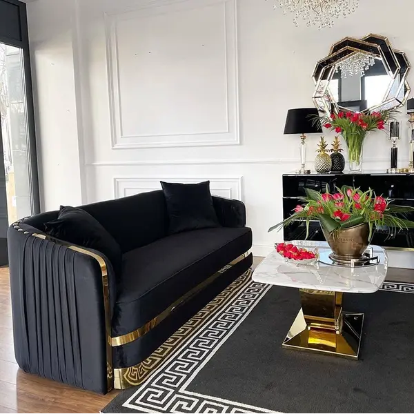 sofa glamour nowoczesna