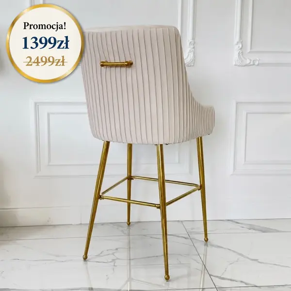 Hoker złoty beżowy Paloma od Primavera Home