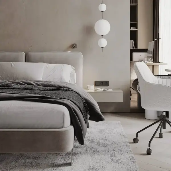 Detal wykończenia łóżka SIENA z kedrą w nowoczesnym stylu. Primavera Home.