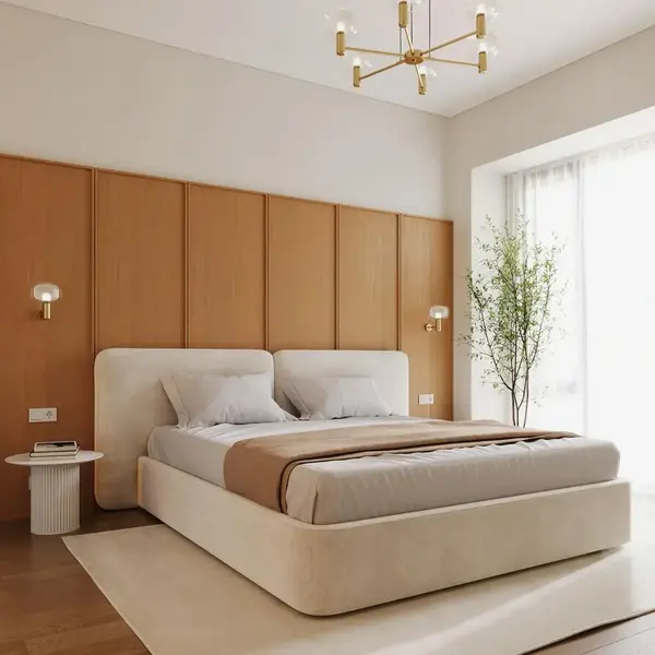 Stylowa aranżacja łóżka SIENA w designerskim wnętrzu. Meble od Primavera Home.