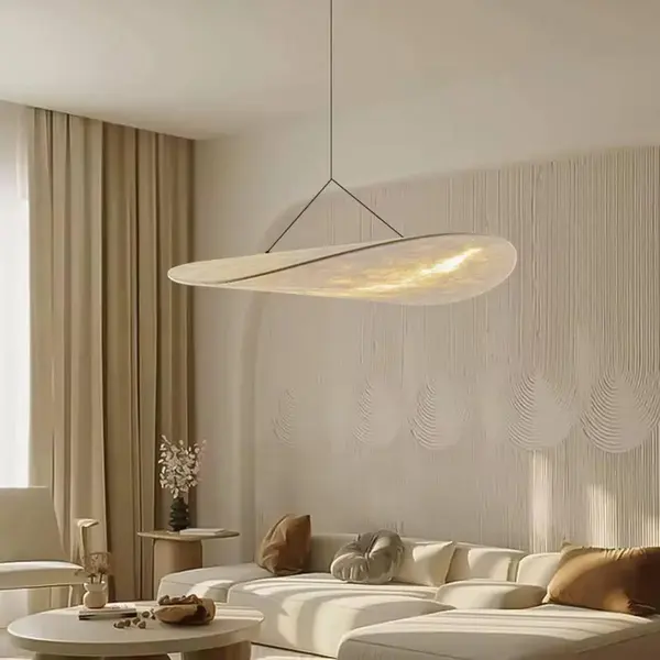 Koncepcja z żyrandolem papierowym CLOUD w stylistyce nowoczesnej. Primavera Home.