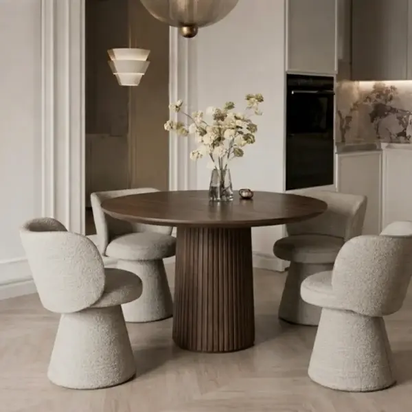 Elegancki stół Ovale 110 cm w stylu nowoczesnym. Projekt od Primavera Home w Warszawie.