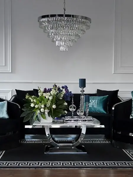 Sofa Glamour Madonna Czarna jako idealne miejsce do relaksu w domu od Primavera Home.