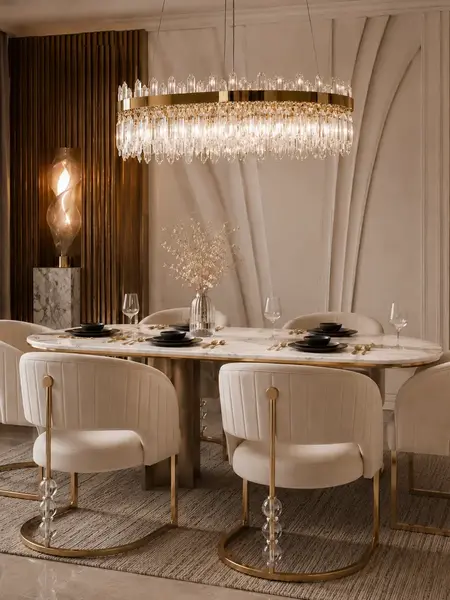 Ekskluzywne Krzesło BUBBLE – Nowoczesny Włoski Design w wyrafinowanej formie - Primavera Home ukazuje formę z boku, idealnie pasującą do aranżacji nowoczesnego wnętrza.