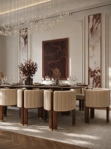 Ekskluzywne krzesło MATILDA – Nowoczesny Włoski Design w wyrafinowanej formie- Primavera Home w ujęciu z przodu, idealne do ekspozycji w salonie.
