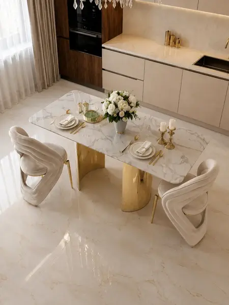 Ekskluzywne Krzesło Queen – Nowoczesny Włoski Design w aranżacji w salonie, idealnie podkreślające nowoczesny styl. Meble na zamówienie od Primavera Home.