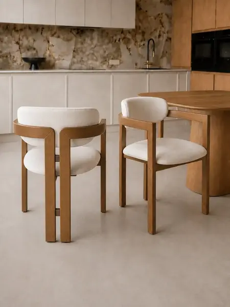 Krzesło Designerskie Forest w aranżacji nowoczesnego salonu. Meble na zamówienie od Primavera Home.