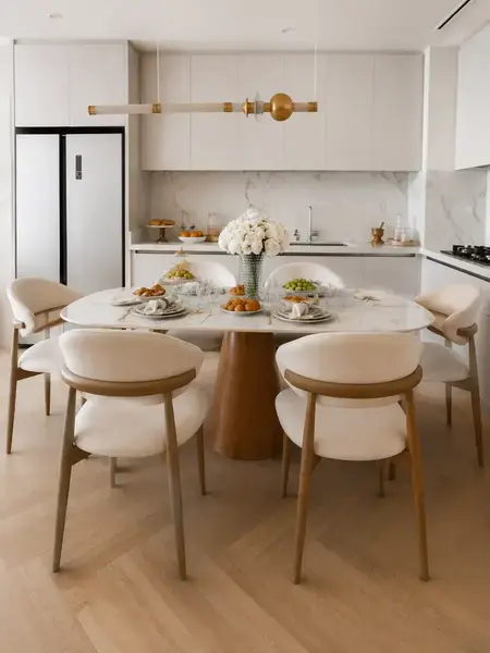 Designerskie Krzesło Drewniane Olivia – Nowoczesne z detalem siedziska. Ekspozycja w salonie od Primavera Home.