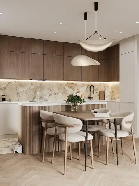 Designerskie Krzesło Drewniane Olivia – Nowoczesne widok z prawej strony. Detal wykończenia od Primavera Home.