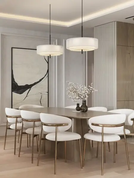 Widok z góry Designerskiego Krzesła Julia – Złoto i Beż. Detal wykończenia od Primavera Home.