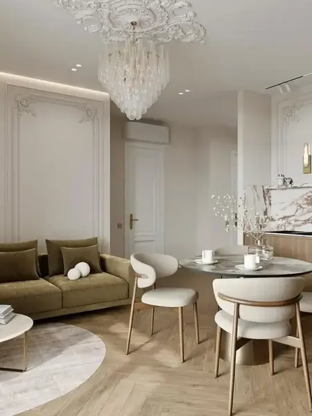 Designerskie Krzesło Drewniane Olivia – Nowoczesne w overhead. Ekspozycja w salonie od Primavera Home.