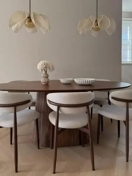 Designerskie Krzesło Drewniane Olivia – Nowoczesne — aranżacja wnętrza. Primavera Home.