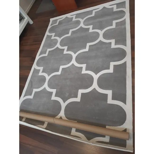 Dywan marokańska koniczyna nowoczesny szary MAROC 