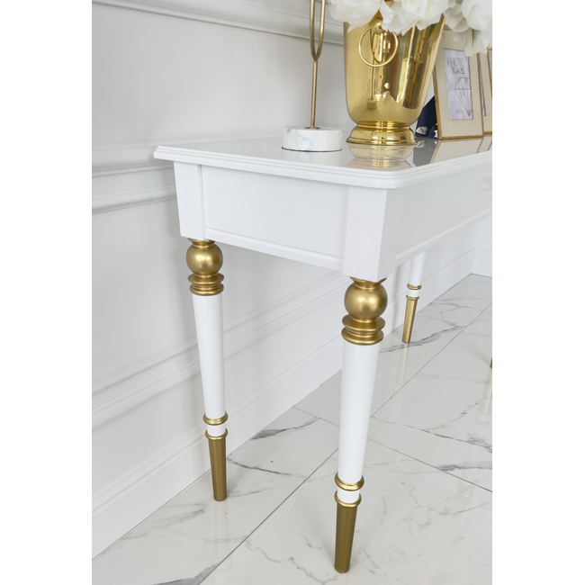 Glamorous, New York style, high gloss, luxurious, stylish Queen console 