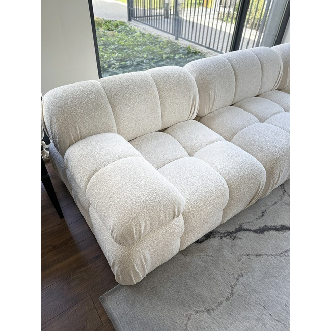 Sofa glamour, nowoczesna, modułowa, narożnik, do salonu, designerska sofa narożna boucle NICEA 