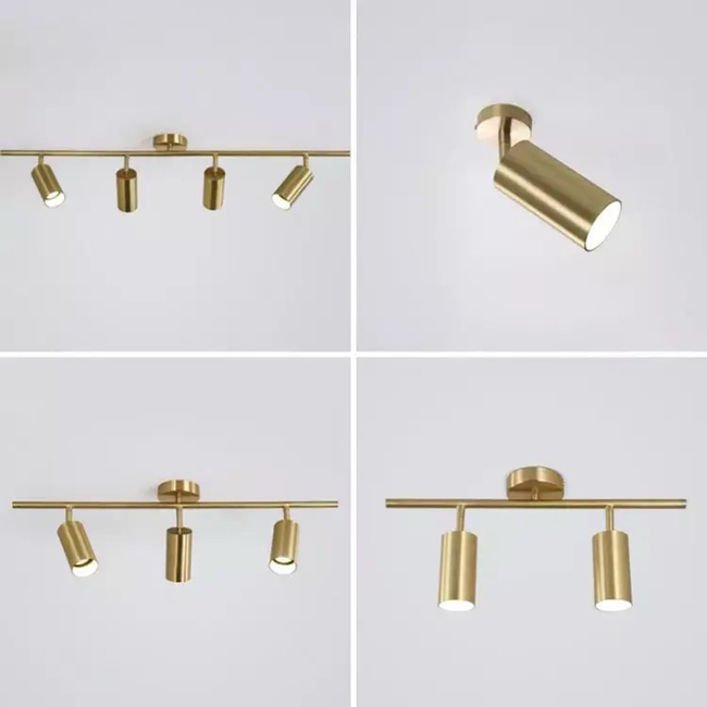 Glamourlampe, Gold, Decke, Designer, exklusiv, vier Lichtpunkte MODERN 4 