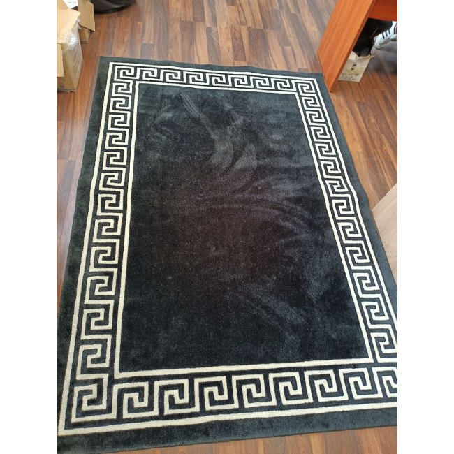 Greek carpet APOLLO modern for living room glamour black white OUTLET 