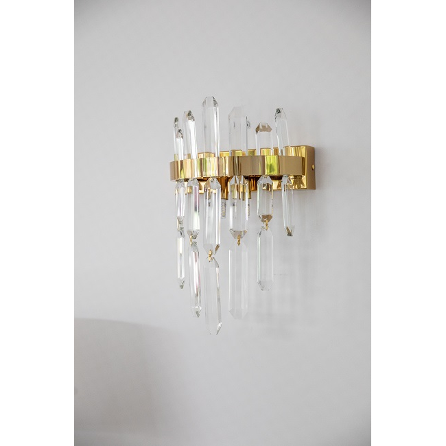 Crystal wall lamp, gold, glamour, designer wall lamp BULGARI OUTLET 