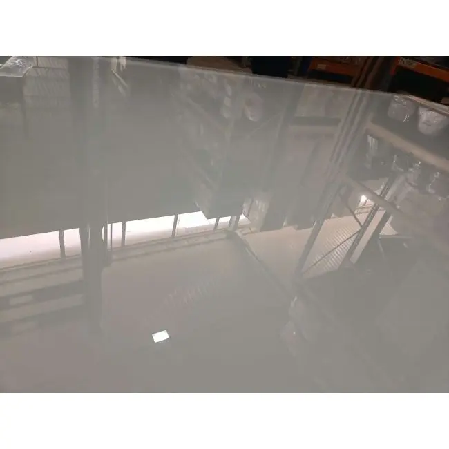 Designer dining table, glamor, with a glass top, steel, gold ELITE OUTLET 