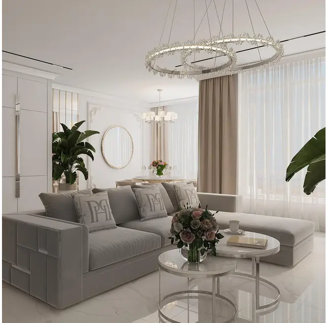 MODERN GLAMOUR SALON WITH EMPORIO COLLECTION IN SILVER