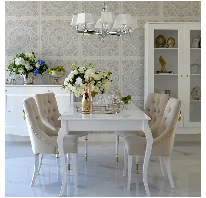 How to Design an Open Space: A Glamorous Living Room, Dining Room, and Kitchen