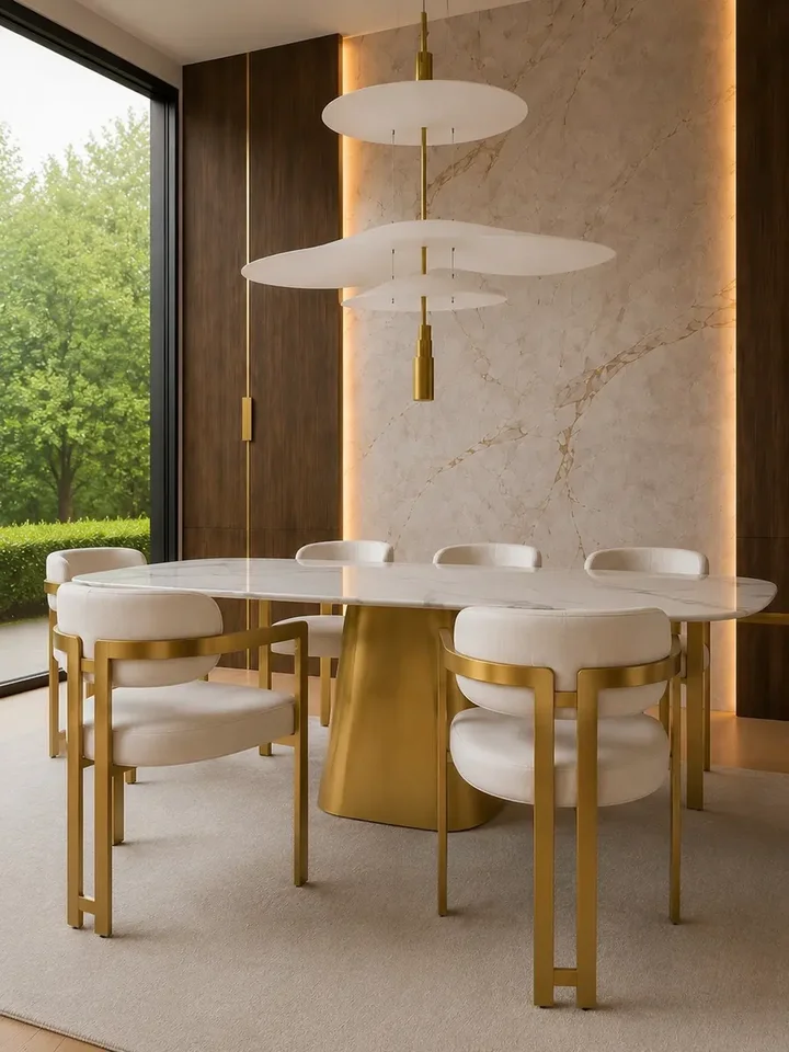 Designerskie Krzesło Romeo – Styl Włoski ukazane z boku. Detal wykończenia od Primavera Home.