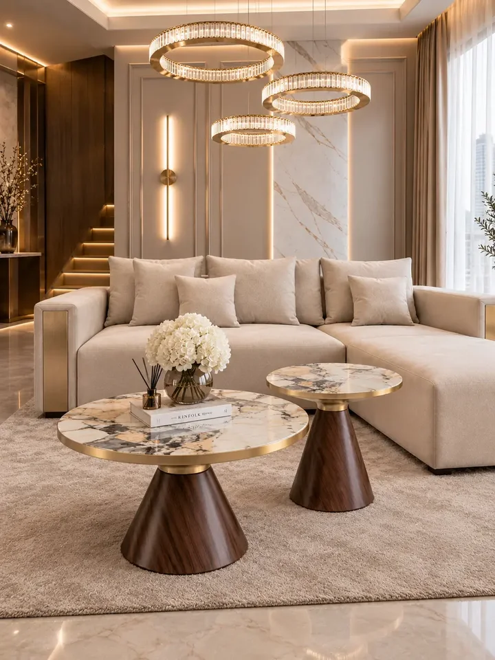 Perspektywiczne ujęcie mebla, który nowoczesną sylwetką wzbogaca każdy salon, od Primavera Home.