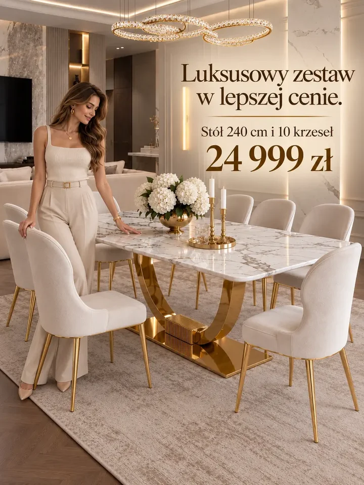 Stylowa aranżacja nowoczesnego wnętrza z eleganckim zestawem od Primavera Home w tle.