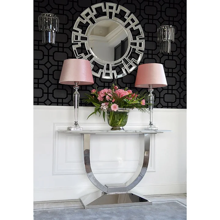 kinkiet glamour lampa ścienna srebrna