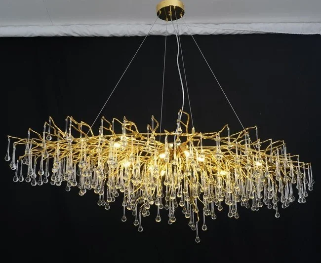 Lampa wisząca złota Rain