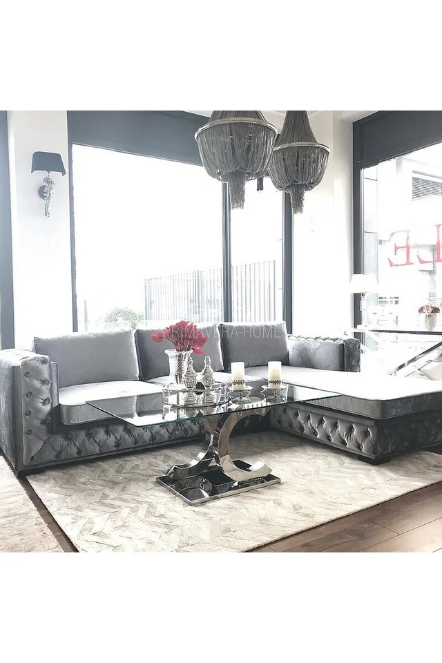 sofa narożna glamour nowojorska