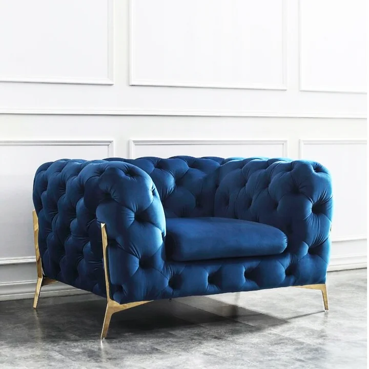 fotel glamour pikowany