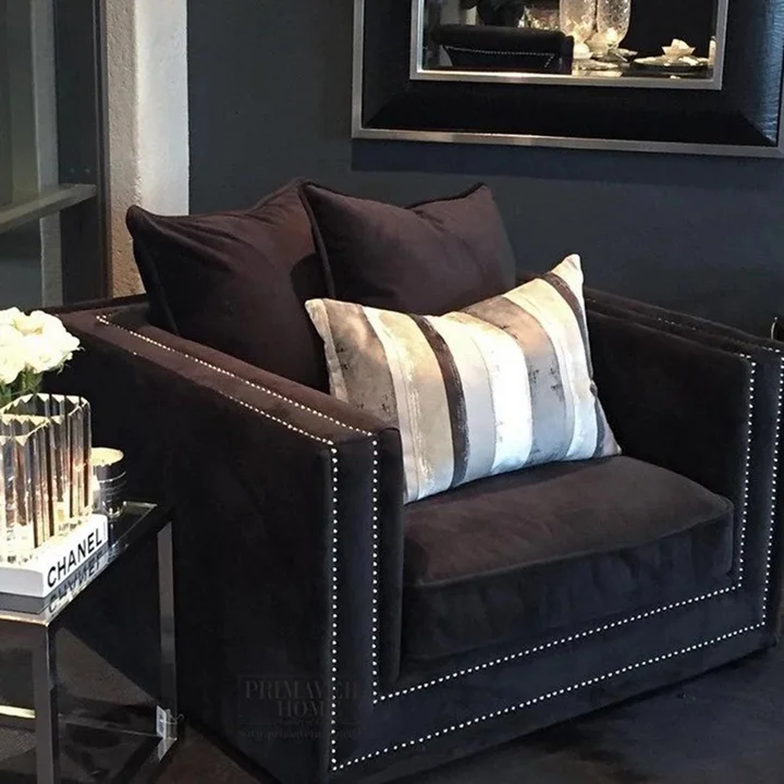 fotel glamour tapicerowany