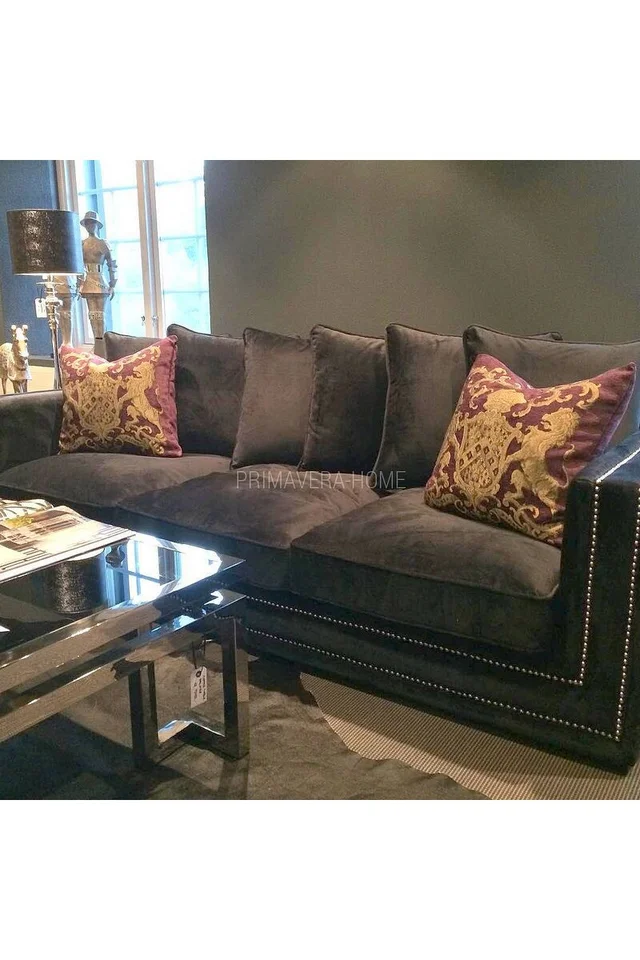 sofa glamour pikowana