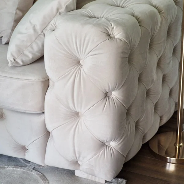sofa glamour różowa