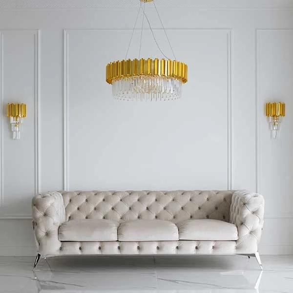 sofa glamour klasyczna czarna srebrna nowoczesna