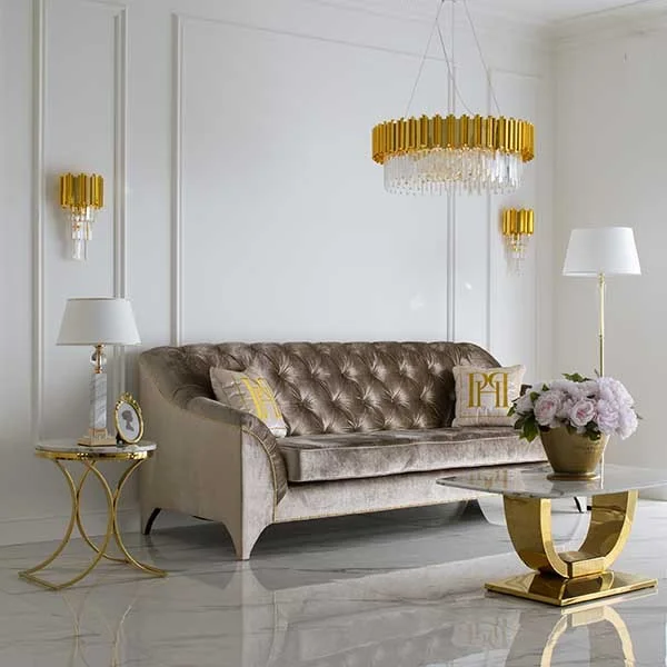 Stolik pomocniczy glamour